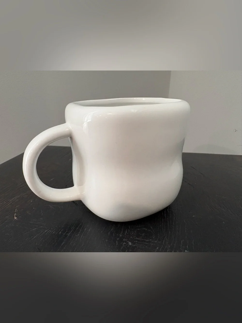 White Cute Face kawaii Ceramic Coffee Mug